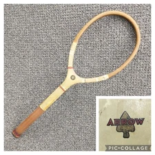 1930s Magnan Arrow Tennis Racket EXCELLENT Never Strung? North Attleboro, MA