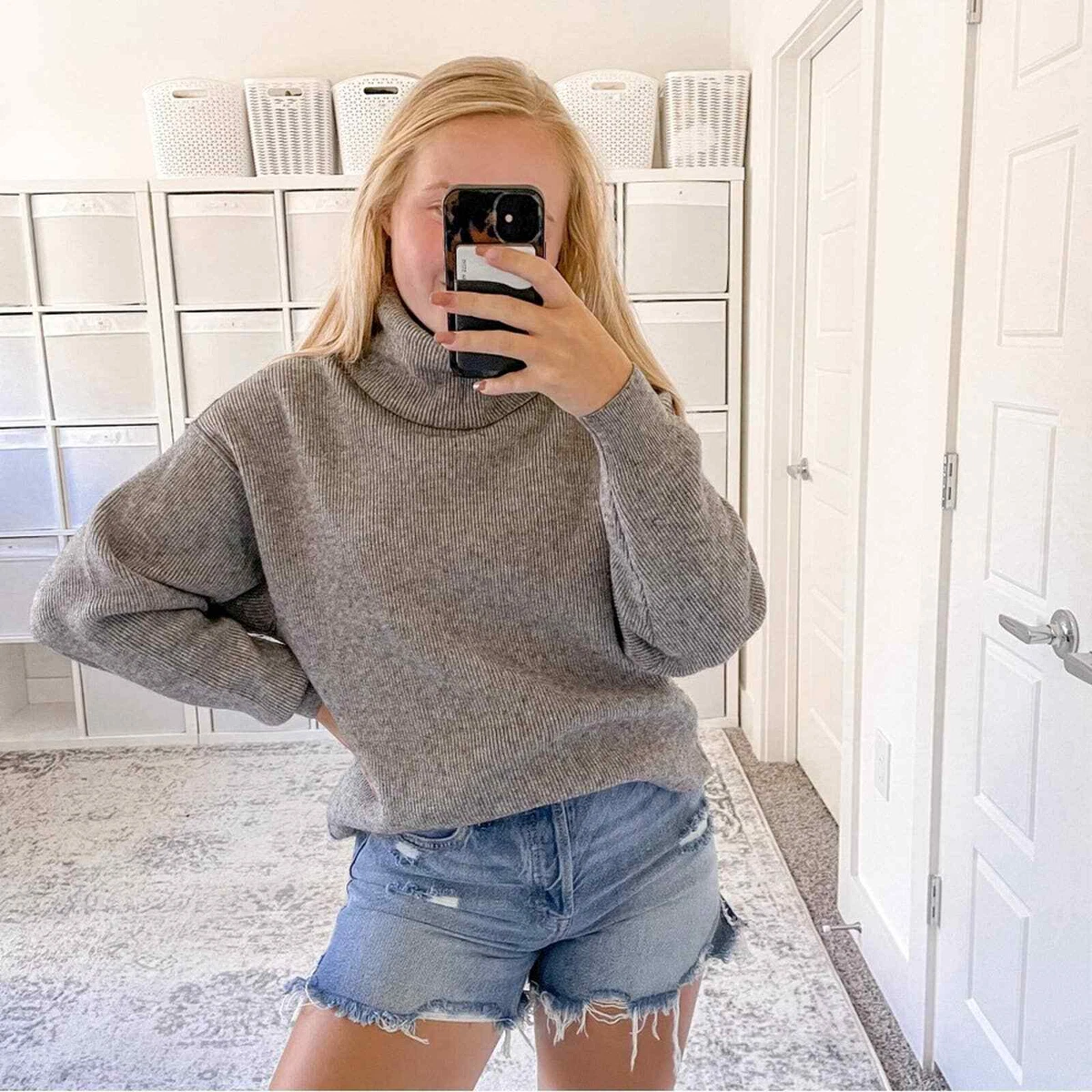 Free people softly 2025 structured turtleneck
