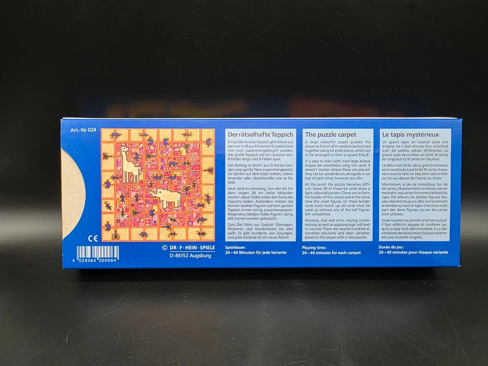 Der rätselhafte Teppich Dr. F. Hein Spiele The Puzzle Carpet ✅vollständig✅ - Bild 2 von 3