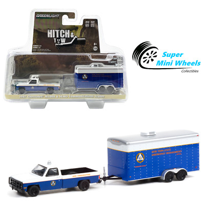Greenlight 1/64 Hitch & Tow 1987 Chevrolet M1008 & SEMO Communications Trailer