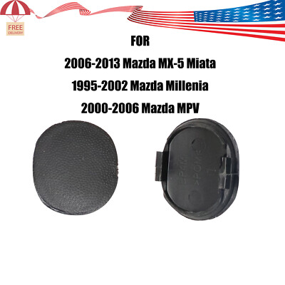 A Pair of Windshield Cowl End Screw Cap Cover For Mazda Miata MX-5 MPV RX7