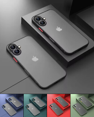 Handy Hülle für iPhone 16 15 14 13 12 11 Pro Max Mini SE Kamera Schutz TPU Case