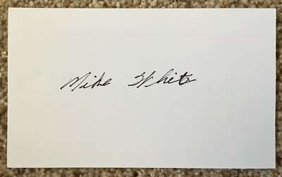 Mike White signed card - Astros debut 1963