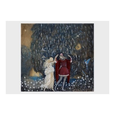 John Bauer - 'Lena dances with the Knight': Poster (16.5'' x 11.7'')