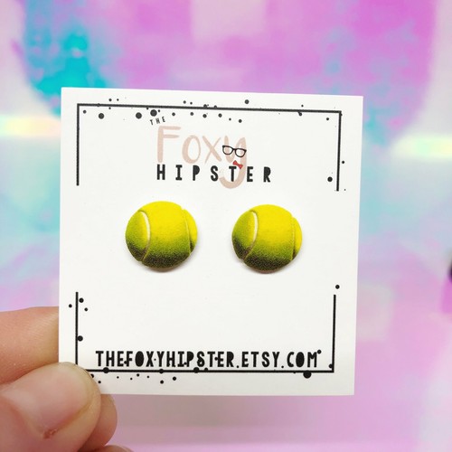 Tennis Ball Stud Earrings eBay