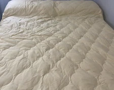 Frontgate Full/Queen Coverlet blanket USED Cotton  88”x 100” Yellow