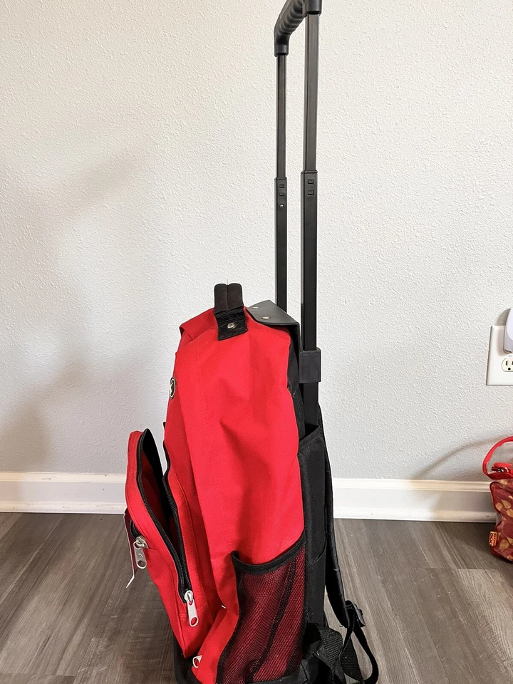  Everest Maleta Equipaje de Mano Maleta con Ruedas Mango Retráctil Rojo Nuevo Foto 2 de 4