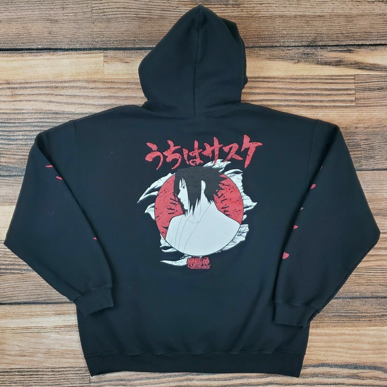 Sasuke Rinnegan and Sharingan Naruto Shippuden Embroidered Sweatshirt -  AnimeBape