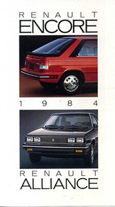 Renault Encore & Alliance 1984 Dealer Brochure