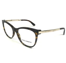 Dolce and Gabbana Eyeglasses Frames DG3234 502 Brown Tortoise Gold 54-17-140