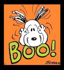 Boo! Snoopy  Scared Orange Halloween Peanuts Refrigerator Fridge MAGNET