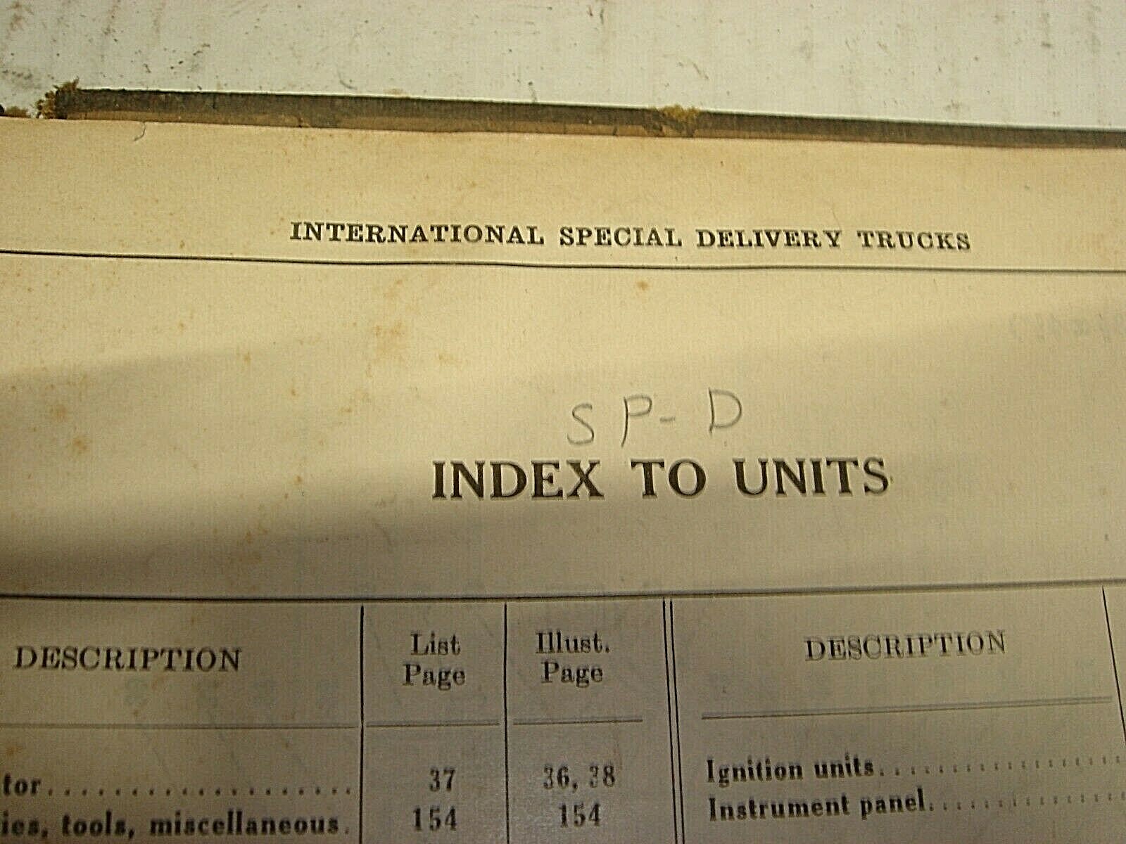  International Harvester Truck Parts Catalog Manual D-246T DS-246T Dr-246T D-246