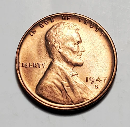 1947 S LINCOLN WHEAT PENNY UNC #C6737