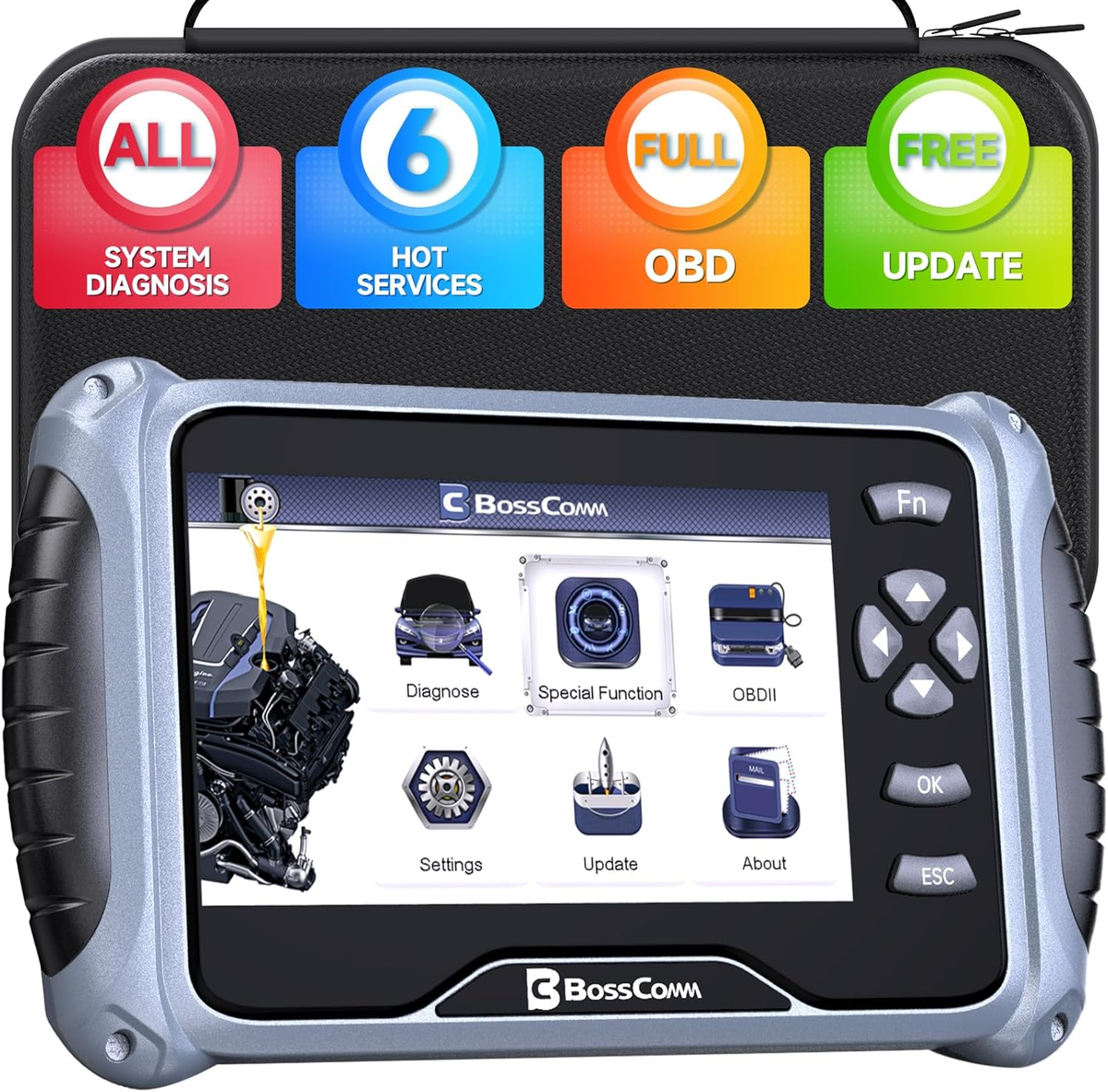 IF745 All System OBD2 Scanner Diagnostic Tool with 6 Service
