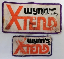 Vintage Wynn's Xtend Patch Lot Uniform Work Shirt Distressed Motor Oil