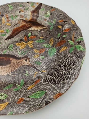 GIEN SERVICE RAMBOUILLET FRENCH DINNER PLATE WOODCOCK HUNTING SCENE - Picture 18 of 22