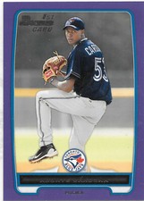 2012 Bowman Prospects #BP7 ADONYS CARDONA Purple Retail RC - Blue Jays - NM/Mint
