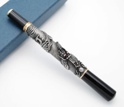 JINHAO Chinese Dragon Fountain Pen Iridium F Nib Ink Pen