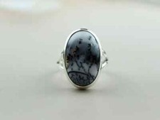 Natural Dendritic Opal Ring,925 Sterling Silver,Handmade Ring,All Sizes 3 to 14