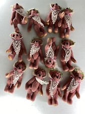 12X #862 LOT Worldof Miniaturowe niedźwiedzie 3,5" Kaszmirowy niedźwiedź Rosalind Special