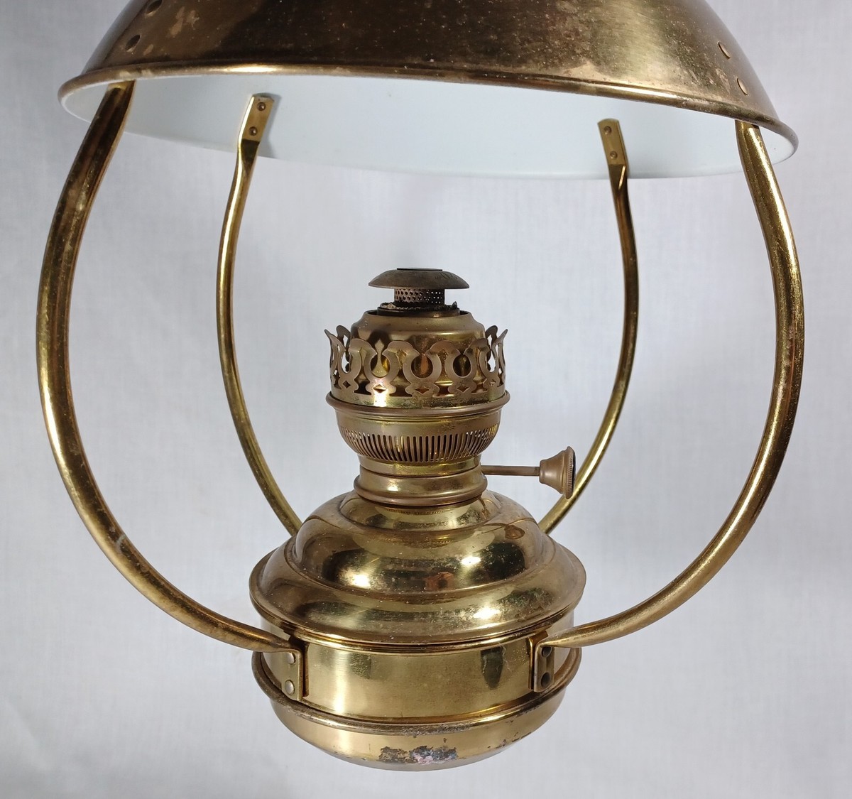 Vintage Ideal Brenner 20 Brass Nautical Hanging Ship Kerosene/Oil