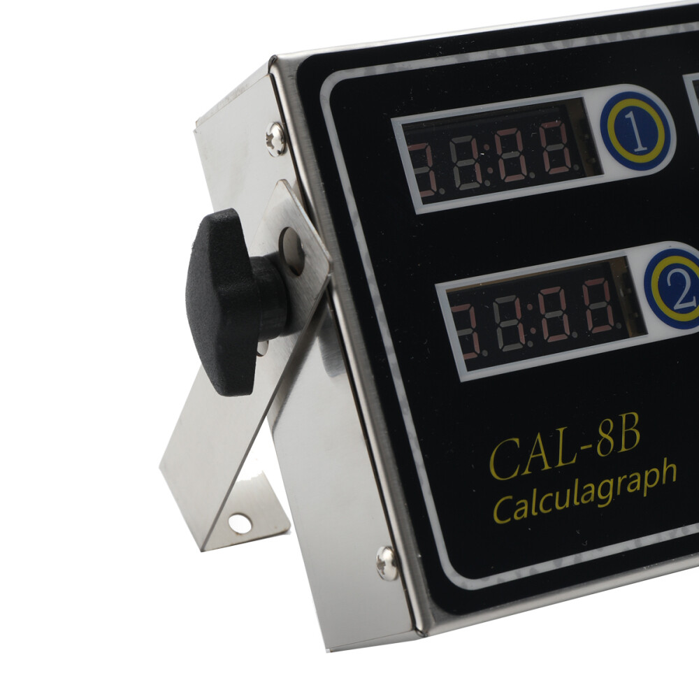 110V Commercial Countdown Timer 8 Channel LED Timing Tools Kitchen Cooking Alarm