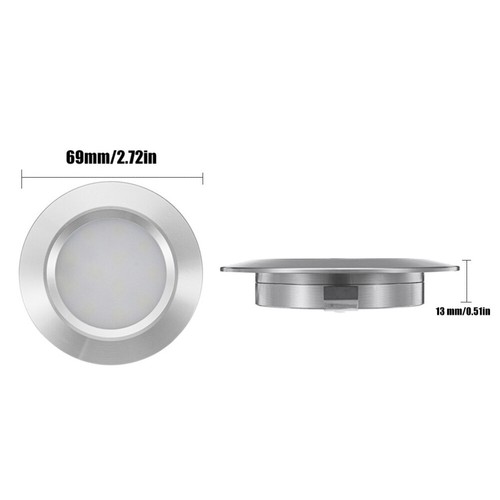 Luce 12v 12 LED Downlight per Rimorchio Auto Camper Yacht Camera da Letto Cucina - Foto 11 di 12