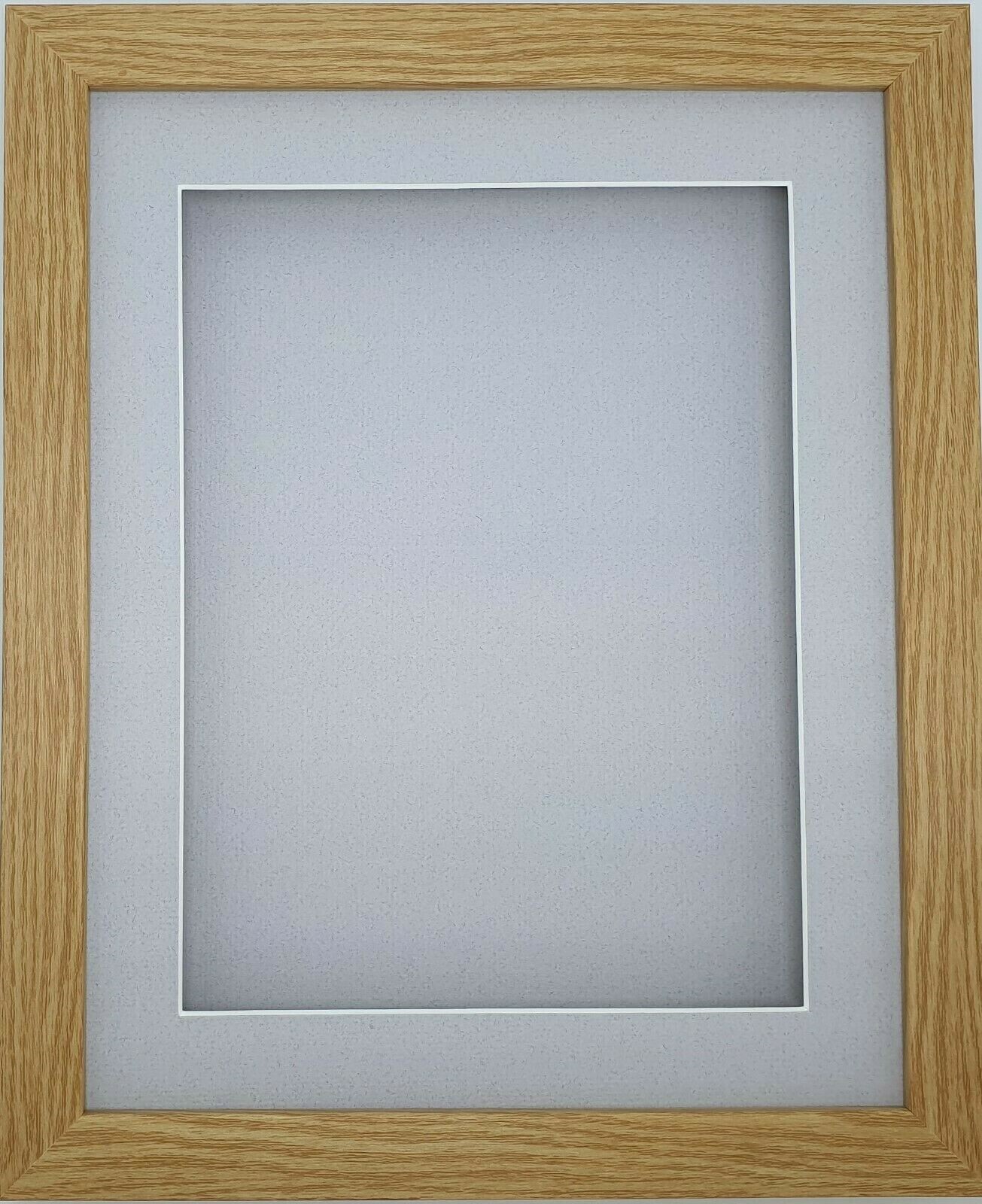 3D Box Oak RECTANGLE Picture Photo Frame Memorabilia Medal Object Hobby DVD CD