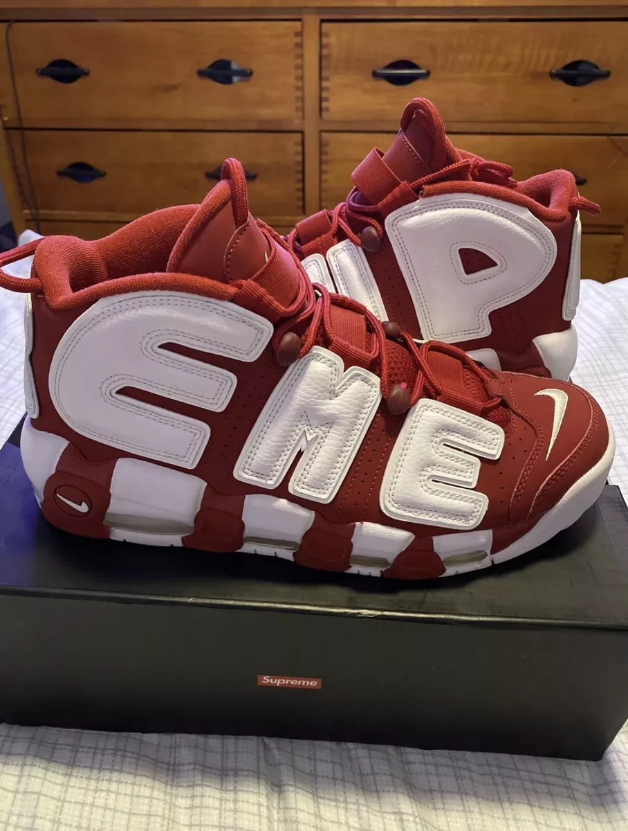 Nike Air More Uptempo Supreme Red -Size 11- 902290-600