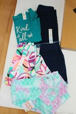 5 PC SET Girls Size 5 Jumping Beans Tops Shorts NWT Lot NEW Mermaid Dress skirt