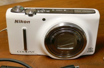 Nikon COOLPIX S9400 White 18MP Digital Camera English Language 