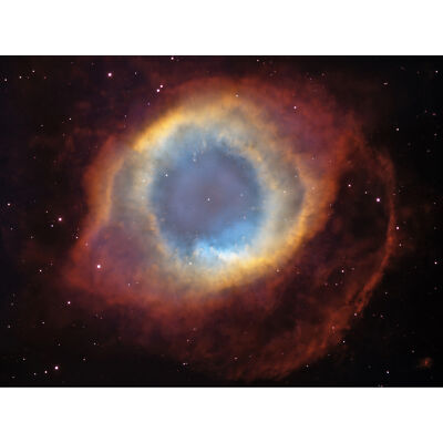 Hubble Weltraumteleskop Blick auf den Helixnebel Kunstdruck Leinwandbild