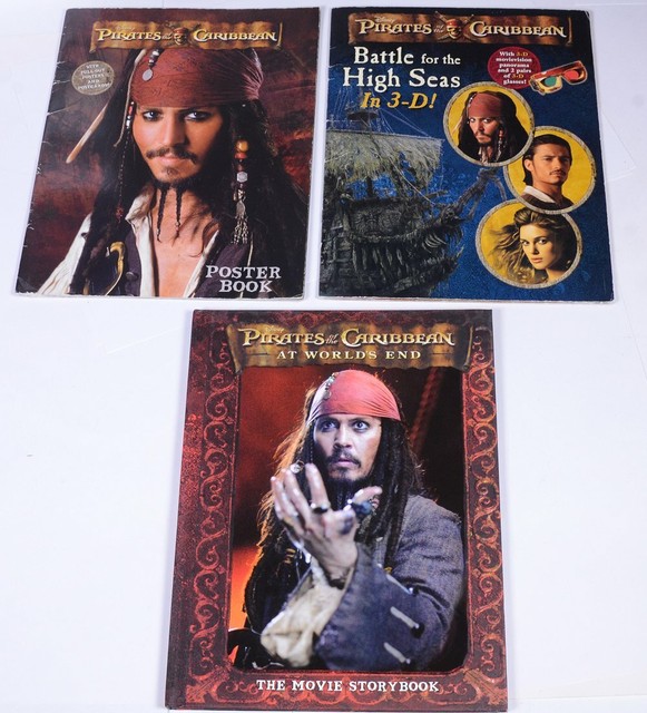 3 Disney PIRATES Of The CARIBBEAN Hardcover World's End