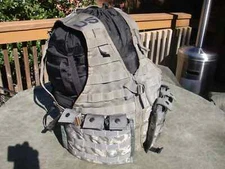 MOLLE II US Army FLC Chest Rig! Tactical Vest w/ 2 Triple Mag Panels! ACU NICE
