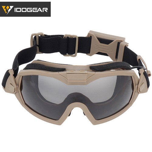 IDOGEAR Tactical Fan Goggle Adjustable Regulator Glasses Gear Anti-fog Gear Army - Afbeelding 1 van 14