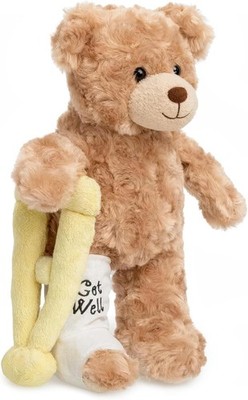 Jolitee Bear with Broken Leg Gifts Kids, Get Well Gifts for Kids with Broken ...