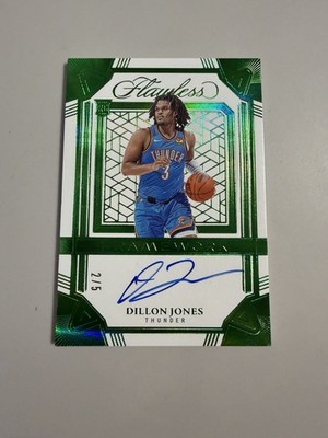DILLON JONES 2024-25 FLAWLESS FRAMEWORK ROOKIE EMERALD RC AUTO /5