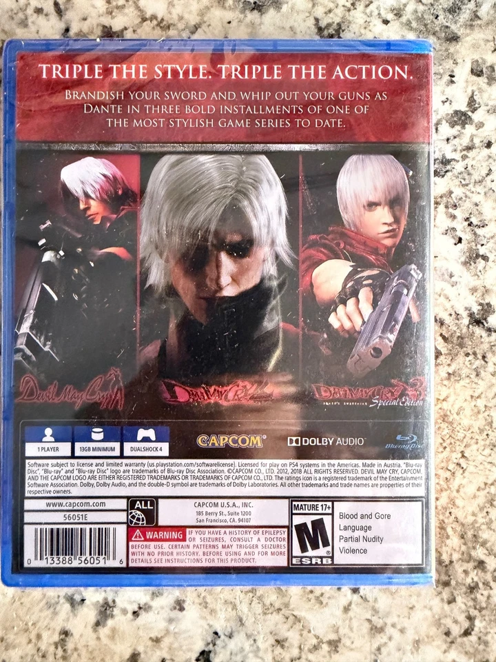 Devil May Cry HD Collection PS4 Brand New Factory Sealed PlayStation 4 - Image 2 of 2