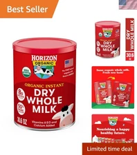 Instant Dry Whole Milk Powder, 30.6 oz, USDA Organic, Non-GMO, Shelf Stable, ...