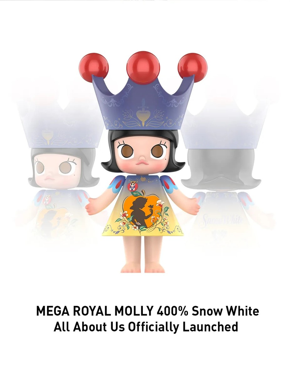 その他 MEGA  MOLLY 400%  White POP MART MEGA ROYAL MOLLY 400% Snow White Figure from Japan New | eBay