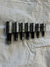 Snap-on 7-piece 12 Drive Sae Standard Hex Bit Socket Set 516-34 Sa Usa Set
