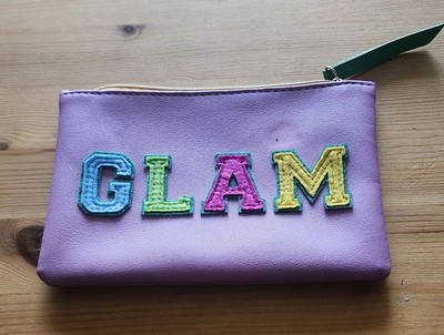 Ipsy Glam Bag ''GLAM'' Lavender Cosmetic Pouch