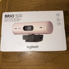 Logitech Brio 500 Full HD Webcam 1080p 720p 4MP - ROSE PINK HDR BNIB