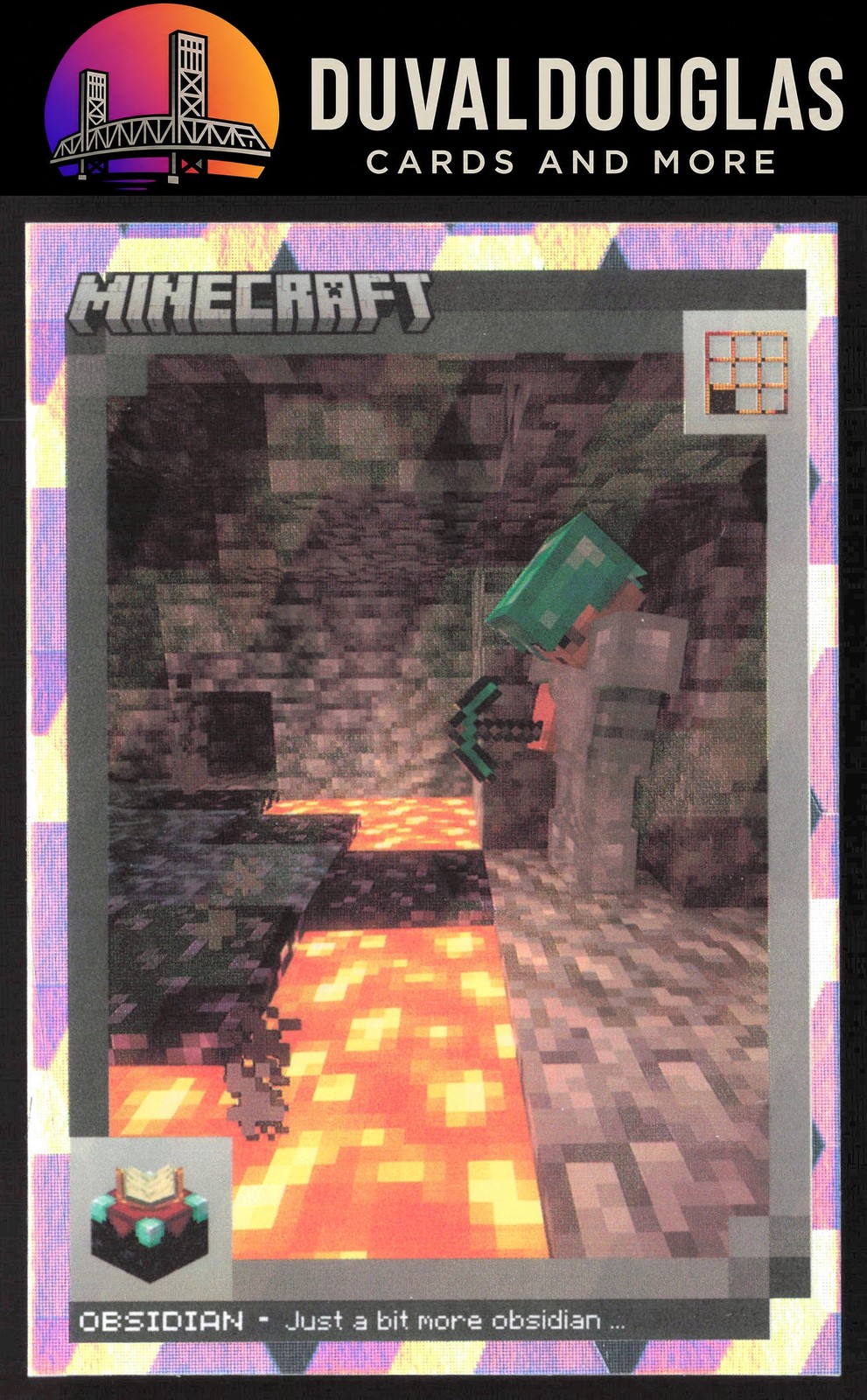 2024 Panini Minecraft 15th Anniversary #160 Obsidian