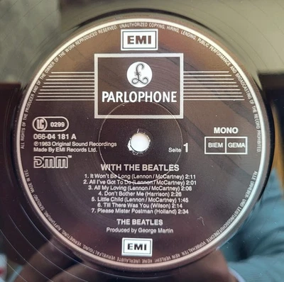 The Beatles With The Beatles RARE LP 33T EU Press 06204181 PM254 DMM Média MINT - Photo 1/4