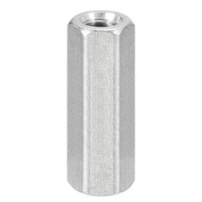 M12 x 1.75-Pitch 55mm Length Coupling Nuts, 1pcs 304 Stainless Steel Nuts
