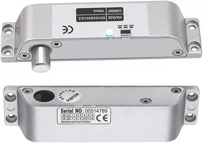 Electric Drop Bolt Lock DC 12V Fail Safe NC Mode Electronic Large, Silver 