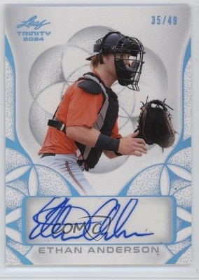 2024 Leaf Trinity Platinum 35/49 Ethan Anderson #BA-EA1 Auto 1pe6