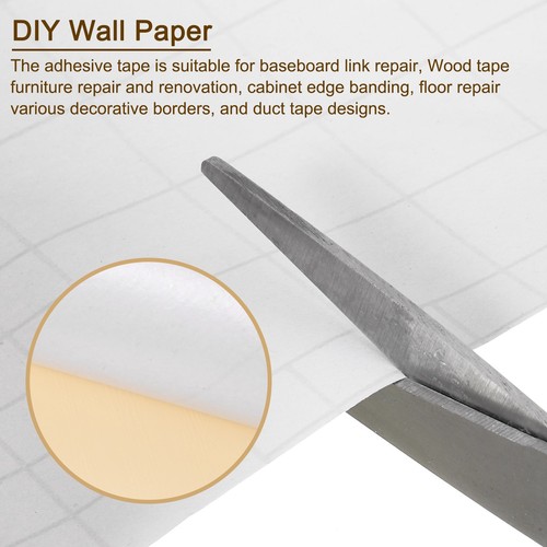 Wood Grain Tape 2"x33Ft Self Adhesive Wood Grain Repair Patch Brown Wood - Picture 4 of 6