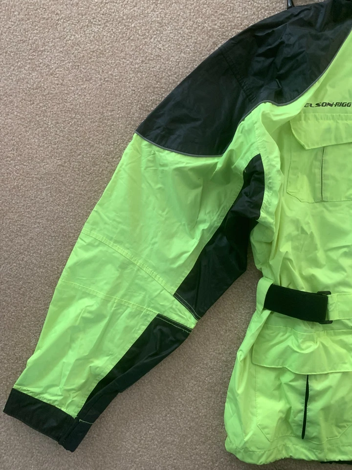 Nelson-Rigg AS-3000 Aston 2-Piece Rainsuit Motorcycle Rain Gear - Size Medium Foto 3 de 4